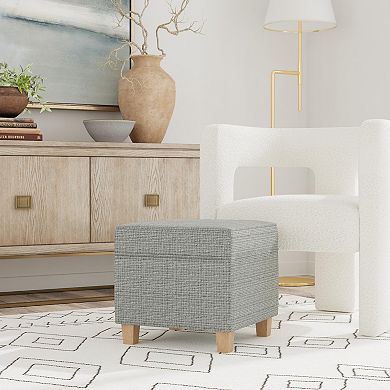 HomePop Cole Classics Square Storage Ottoman