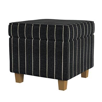 HomePop Cole Classics Square Storage Ottoman