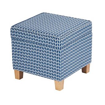 HomePop Cole Classics Square Storage Ottoman
