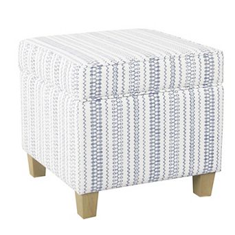 HomePop Cole Classics Square Storage Ottoman