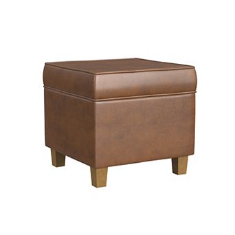HomePop Cole Classics Square Storage Ottoman