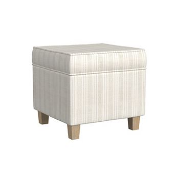 HomePop Cole Classics Square Storage Ottoman