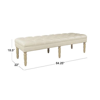 HomePop Layla Tufted Bench 