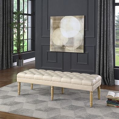 HomePop Layla Tufted Bench 