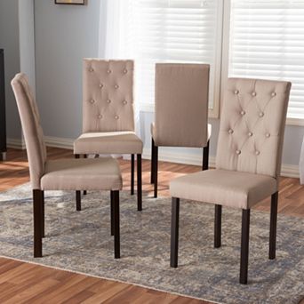 Baxton Studio Gardner Tufted Dining Chair 4 pc Set