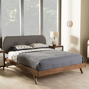 Baxton Studio Penelope Mid-Century Modern Platform Bed