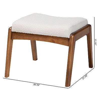 Baxton Studio Roxy Upholstered Ottoman