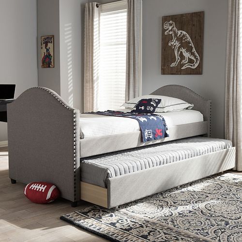 Baxton Studio Alessia Modern Twin Bed & Trundle