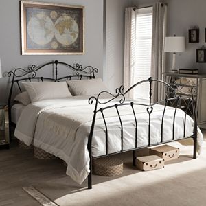 Baxton Studio Selena Bronze Finish Metal Platform Bed