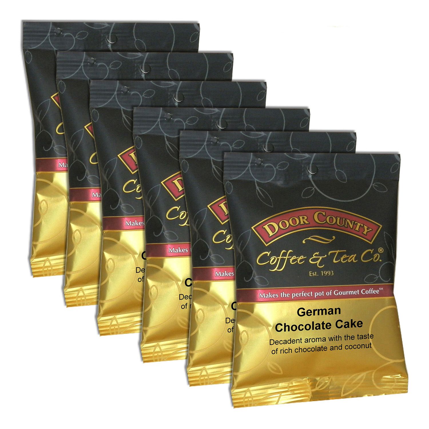 Image for Door County Coffee German Chocolate Cake Ground Coffee 6-pk. at Kohl's.