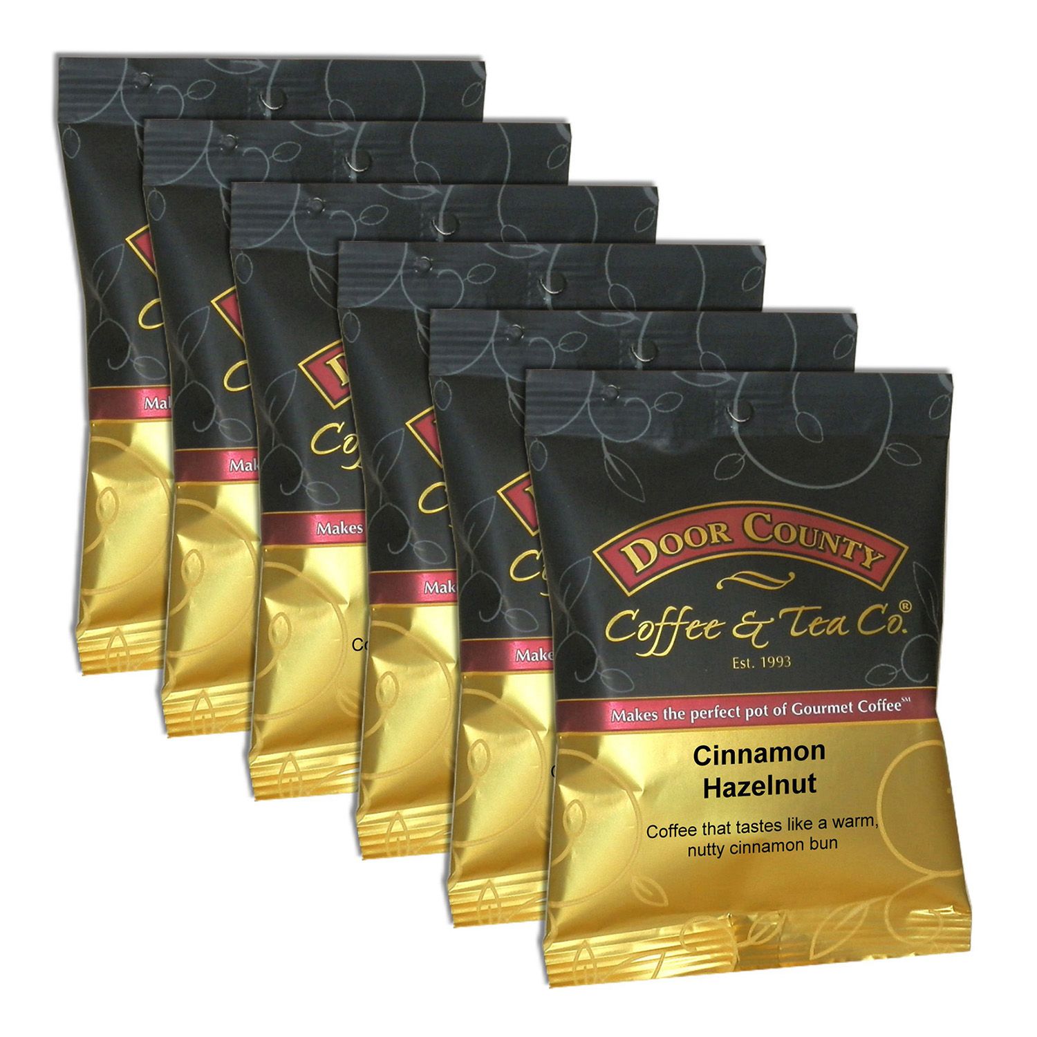 Image for Door County Coffee & Tea Co. Cinnamon Hazelnut Ground Coffee 6-pk. at Kohl's.
