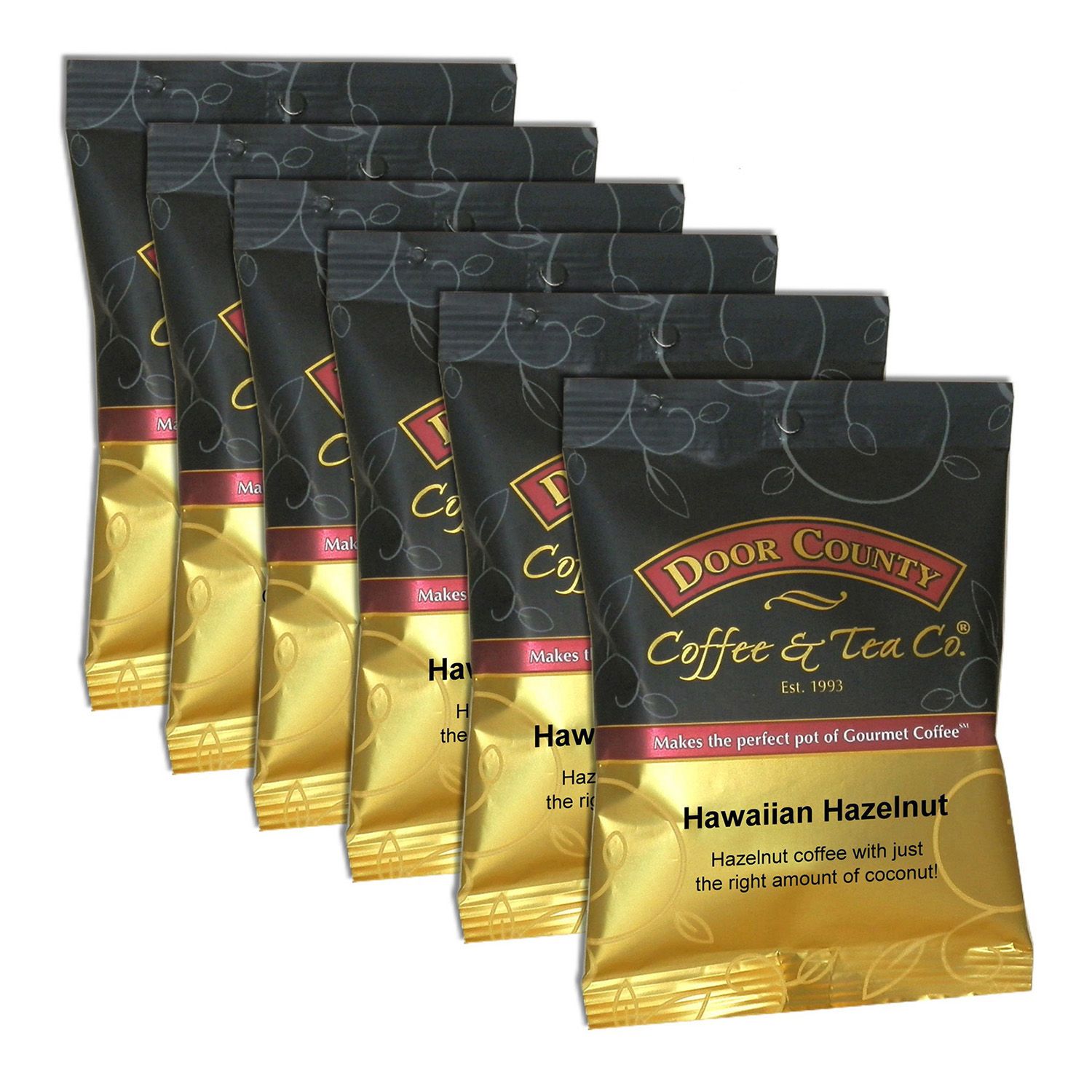 Image for Door County Coffee Hawaiian Hazelnut Ground Coffee 6-pk. at Kohl's.