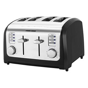 Black & Decker Classic Chrome 4-Slice Toaster