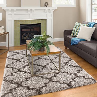 Concord Global Ocean Marrakech Trellis Shag Rug