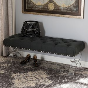 Baxton Studio Cameron Modern Tufted Bench