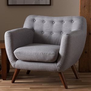 Baxton Studio Harper Mid-Century Modern Accent Chair