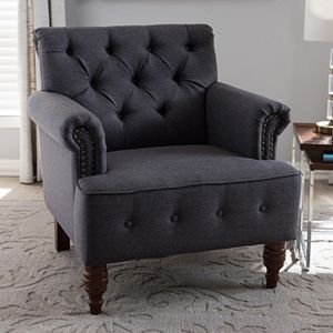 Baxton Studio Christa Tufted Arm Chair