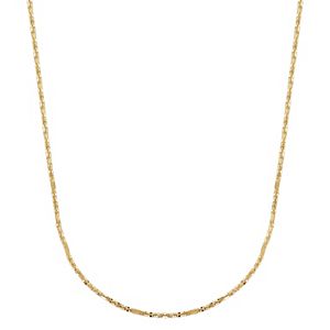 Everlasting Gold 14k Gold Sparkle Chain Necklace