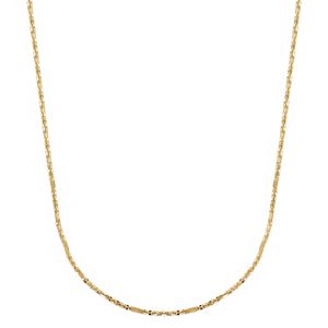 Everlasting Gold 14k Gold Sparkle Chain Necklace