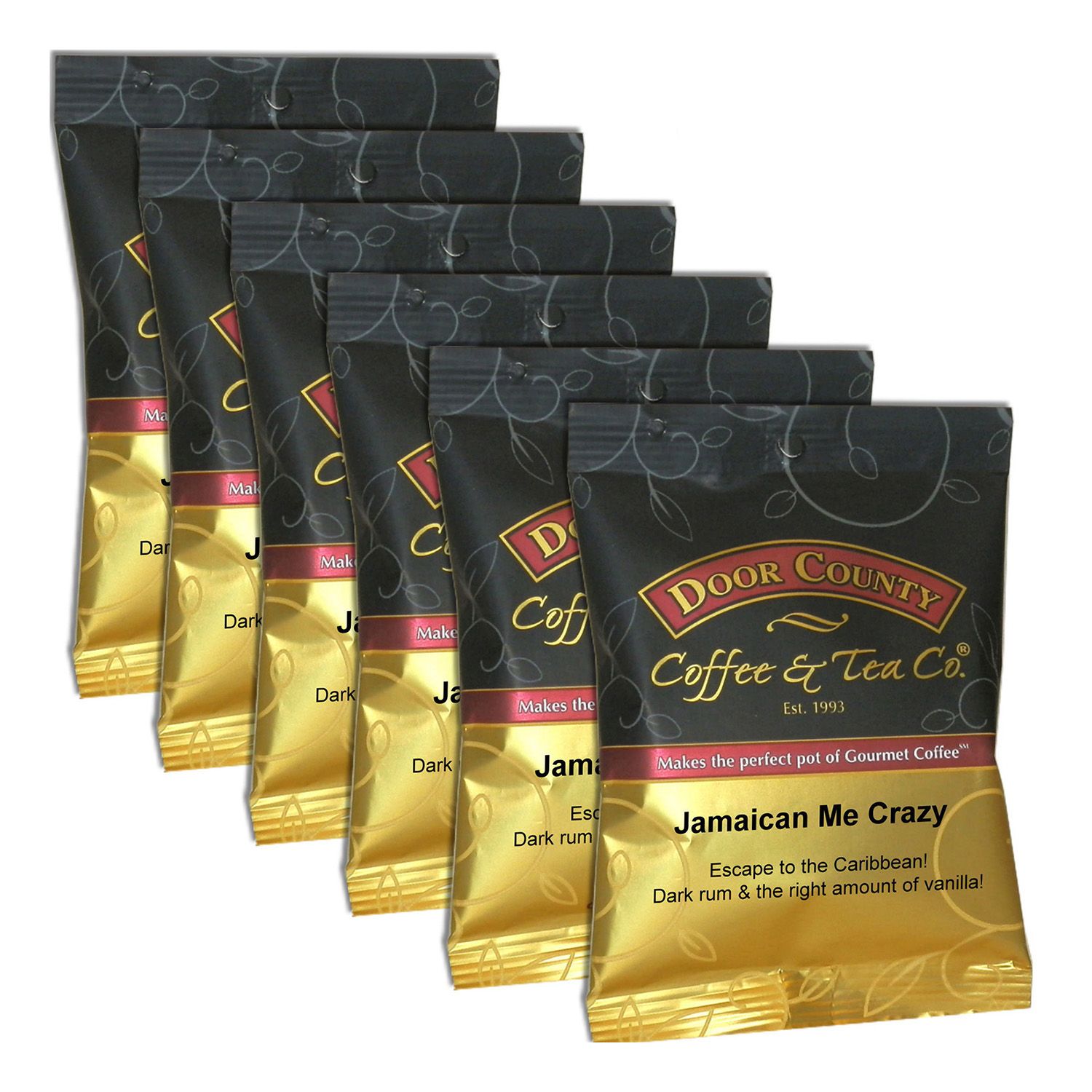 Image for Door County Coffee Jamaican Me Crazy Ground Coffee 6-pk. at Kohl's.