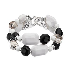 Napier Beaded Multi Strand Stretch Bracelet