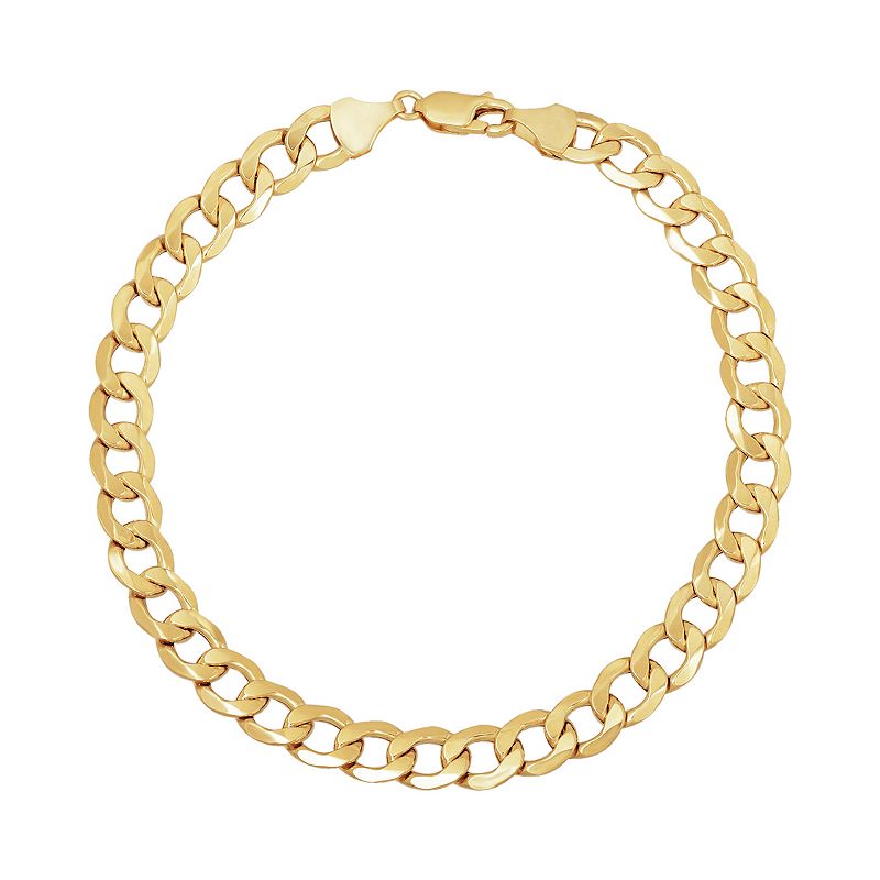 Everlasting Gold 14k Gold Curb Chain Bracelet, Womens, Size: 8.5