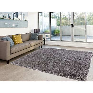 Concord Global Ocean Plain Solid Shag Rug