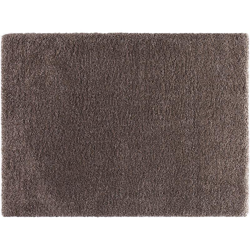 Concord Global Ocean Plain Solid Shag Rug, Lt Brown, 8X10 Ft