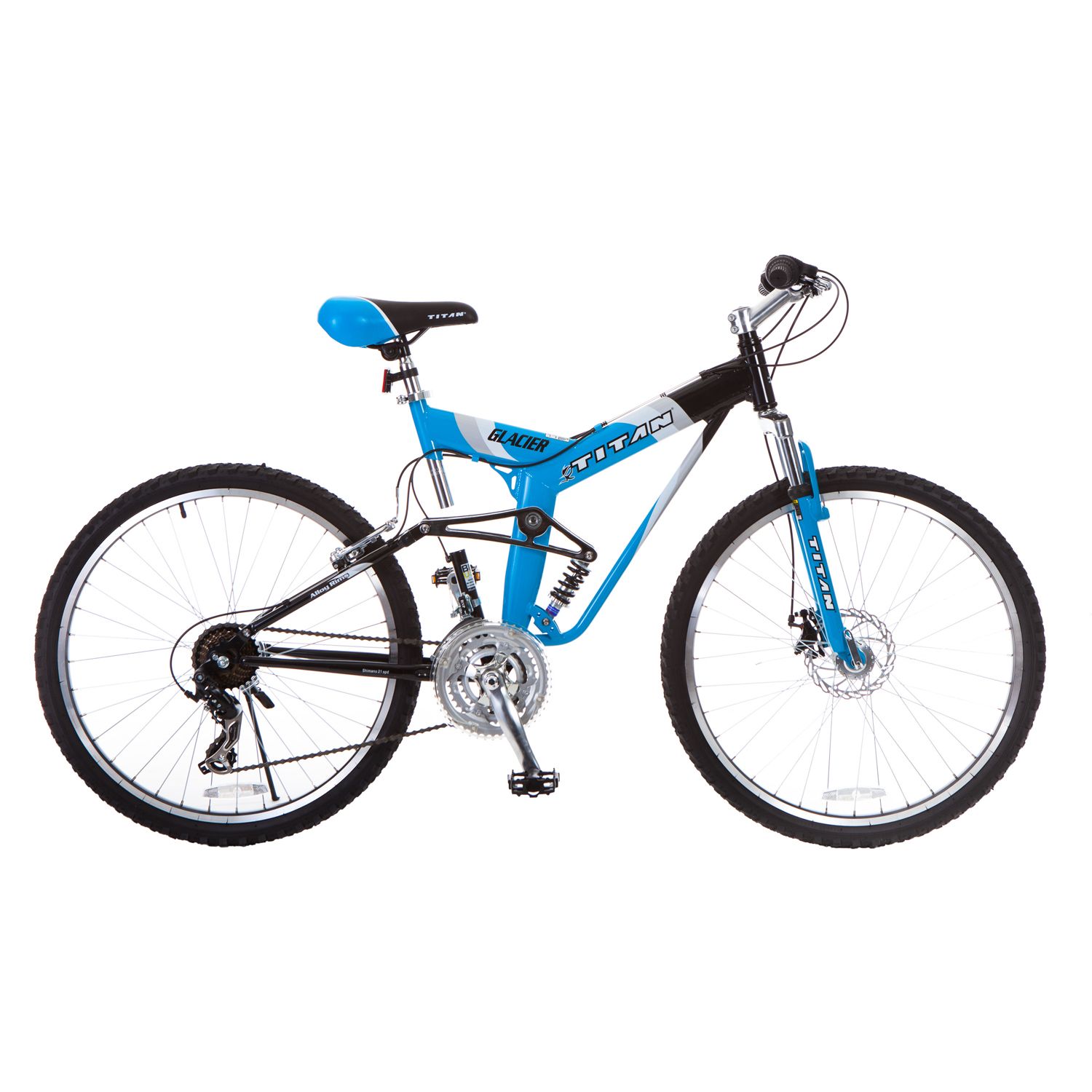 terrain dual suspension bike