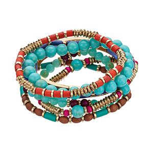 Mudd® Beaded Stretch Bracelet Set