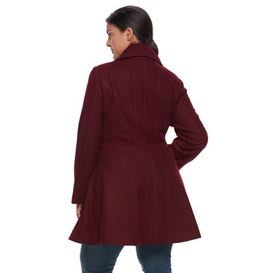 Plus Size Apt. 9® Wool Blend Double-Breasted Coat