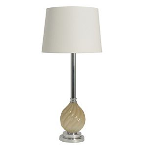 Decor Therapy Swirl Chrome Finish Table Lamp