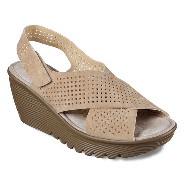 maleta Insatisfactorio probabilidad Skechers Cali Parallel Infrastructure Women's Wedge Sandals