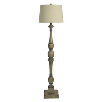 Decor Therapy Distressed Baluster Floor Lamp