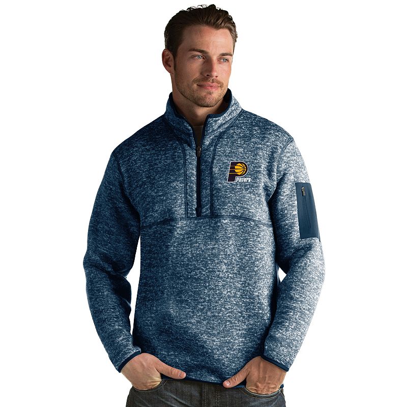 Men's Antigua Indiana Pacers Fortune Pullover, Size: 3XL, Navy Grey