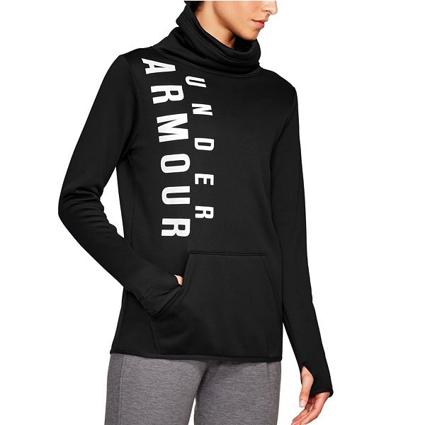 Women's Under Armour Fleece Vertical Graphic FunnelNeck Sweatshirt