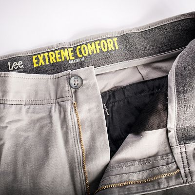 Men s Lee Extreme Motion Relaxed Fit Flat Front Pants