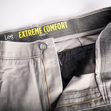 Men's Lee Performance Series Extreme Comfort Khaki Relaxed-Fit Flat-Front Pants