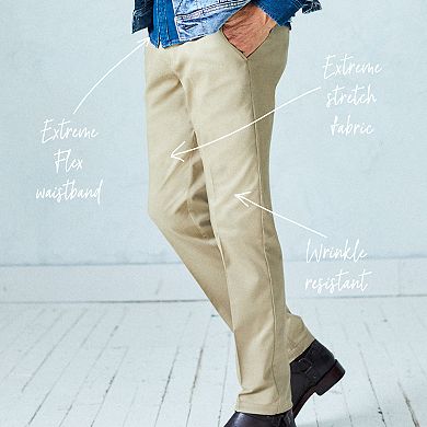 Men's Lee® Extreme Motion Relaxed Fit Flat Front Pants