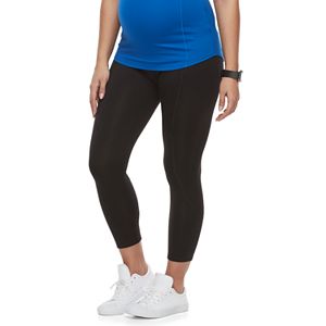 Maternity a:glow Belly Panel Workout Capri Leggings!
