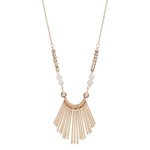 Mudd® Long Textured Stick Beaded Necklace