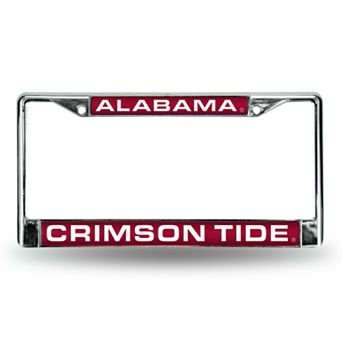 Alabama Crimson Tide Plated Chrome License Plate Frame