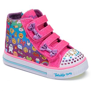 Skechers Twinkle Toes Shuffles Baby Talk Toddler Girls' Light-Up Shoes