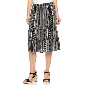 Women's Studio 253 Tiered Midi Skirt