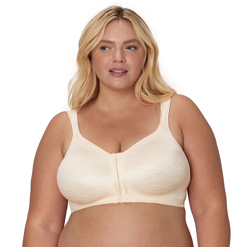 Playtex 18 Hour Front Close Wireless Bra with Back Support E525, Women's, Size: 46 Dd, Light Beige
