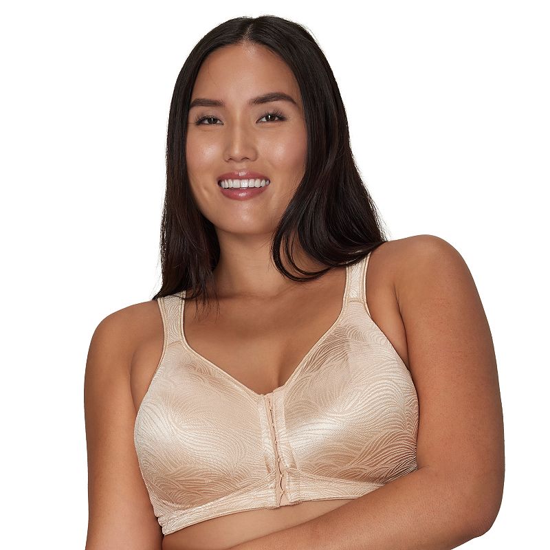 Playtex 18 Hour Front Close Wireless Bra with Back Support E525, Women's, Size: 44 Dd, Nude