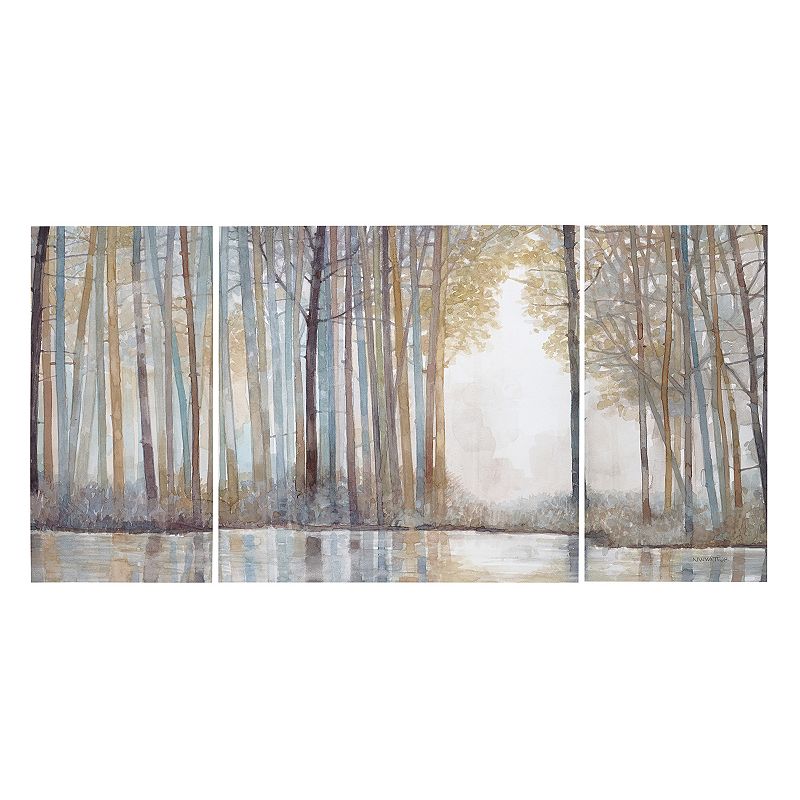 Madison Park Forest Reflections Oversized Canvas Wall Art 3-piece Set, Mult