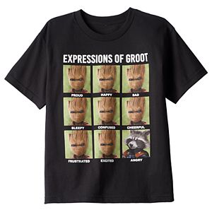 Boys 8-20 Marvel Guardians of the Galaxy Vol. 2 Groot Expressions Tee