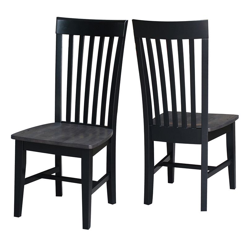 International Concepts Cosmo Mission Dining Chair 2-piece Set, Black