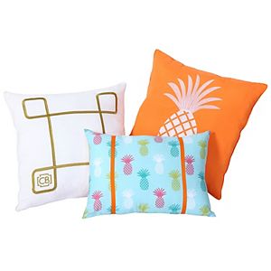 VCNY 3-piece Tropical Clairebella Throw Pillow Set